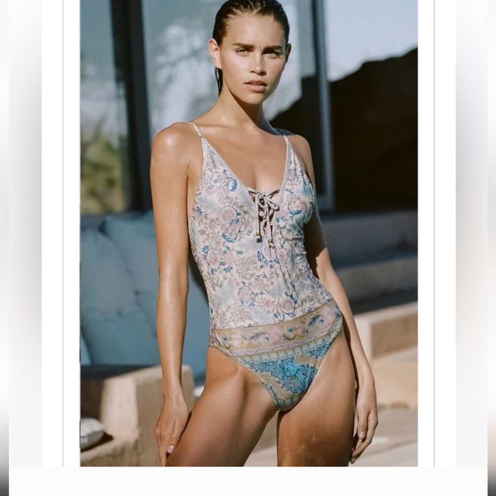 Spell Lace up One piece Opal